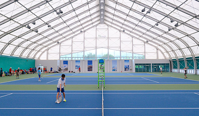 「钢膜布局」气膜运动场馆的优特色
